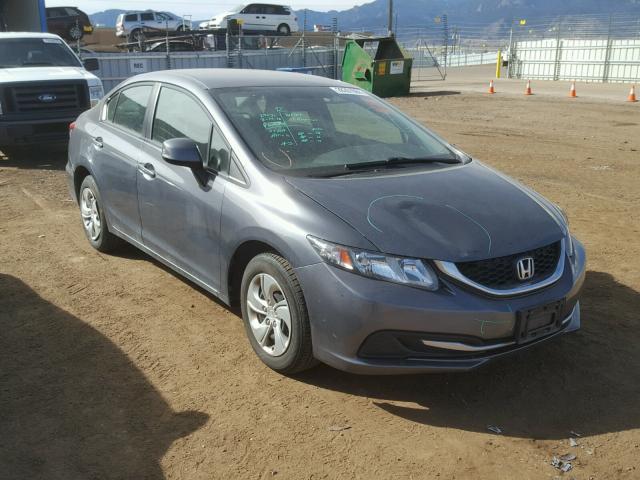 19XFB2F57DE023050 - 2013 HONDA CIVIC LX GRAY photo 1