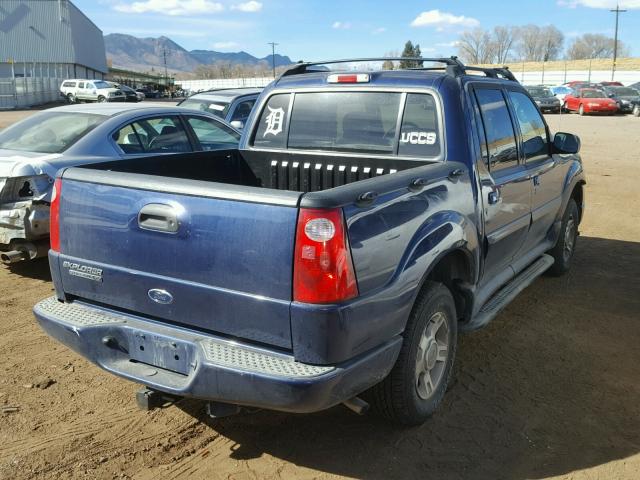 1FMZU77K34UA21785 - 2004 FORD EXPLORER S BLUE photo 4