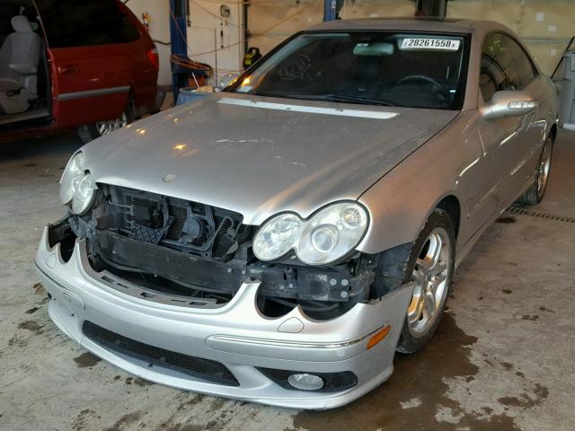 WDBTJ76H33F055915 - 2003 MERCEDES-BENZ CLK 55 AMG SILVER photo 2