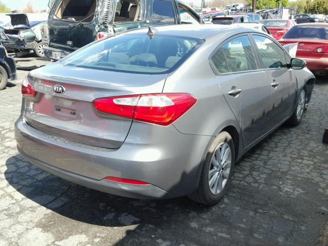 KNAFX4A69G5441605 - 2016 KIA FORTE LX GRAY photo 4