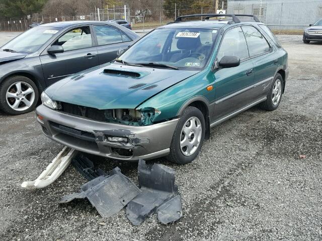 JF1GF4858XH805766 - 1999 SUBARU IMPREZA OU GREEN photo 2