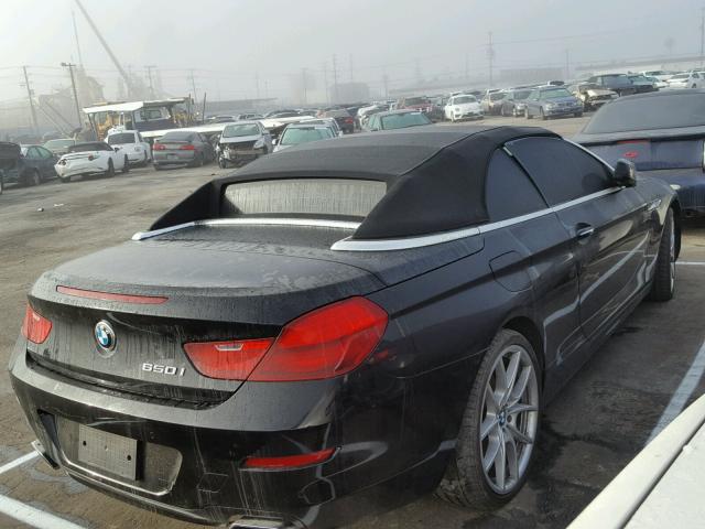 WBALZ3C53CDL71708 - 2012 BMW 650 I Noir photo 4