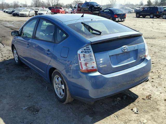 JTDKB20U367059688 - 2006 TOYOTA PRIUS BLUE photo 3