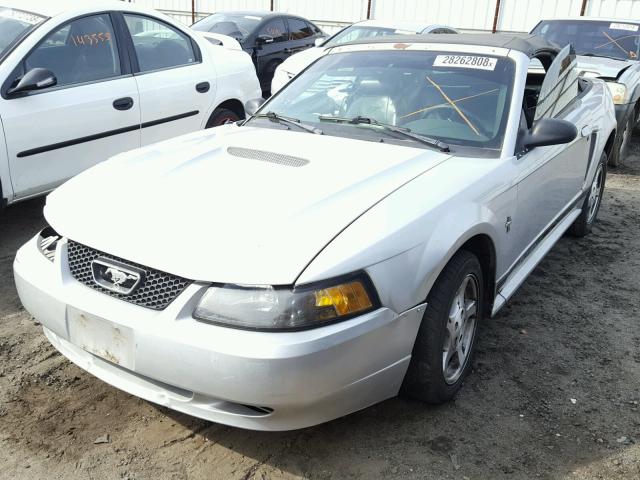 1FAFP44432F156128 - 2002 FORD MUSTANG SILVER photo 2