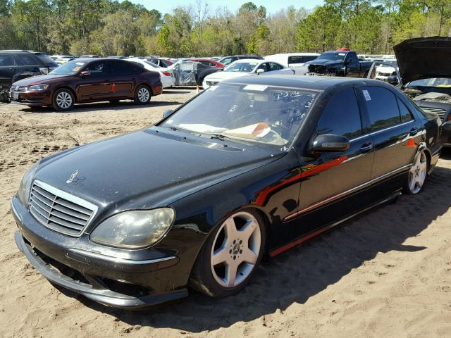 WDBNG75J93A317994 - 2003 MERCEDES-BENZ S 500 BLACK photo 2