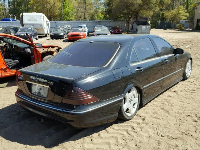 WDBNG75J93A317994 - 2003 MERCEDES-BENZ S 500 BLACK photo 4