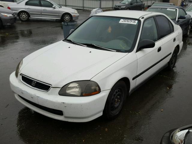 JHMEJ6579VS001170 - 1997 HONDA CIVIC LX WHITE photo 2