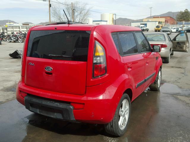 KNDJT2A23A7106751 - 2010 KIA SOUL + RED photo 4