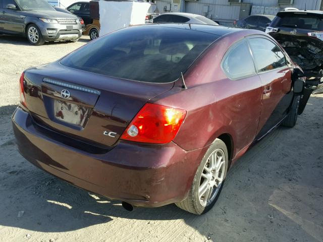 JTKDE177960079245 - 2006 TOYOTA SCION TC 栗色 照片 4