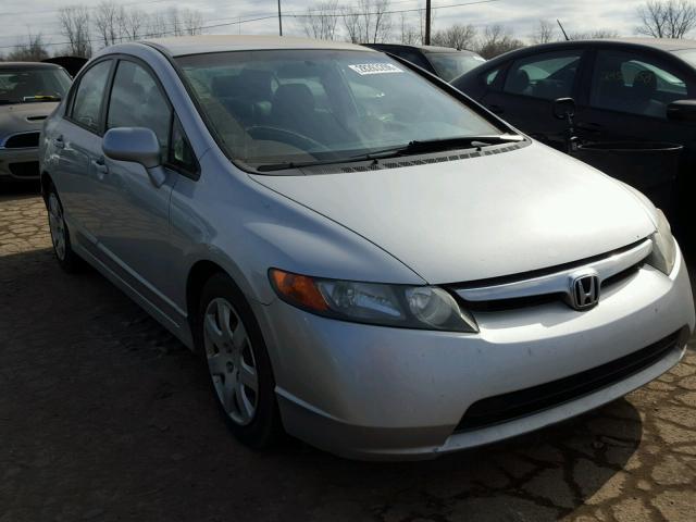 1HGFA15547L003740 - 2007 HONDA CIVIC LX SILVER photo 1