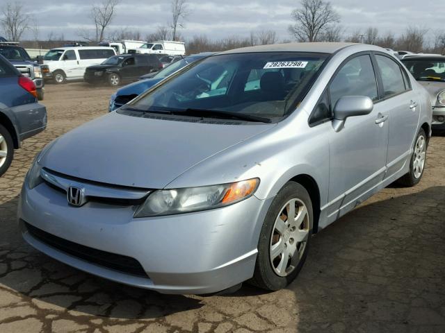 1HGFA15547L003740 - 2007 HONDA CIVIC LX SILVER photo 2