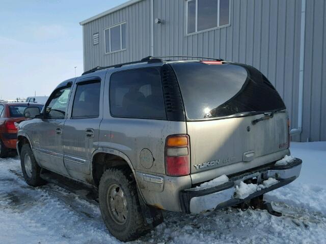 1GKEK13T2YJ189790 - 2000 GMC YUKON GRAY photo 3