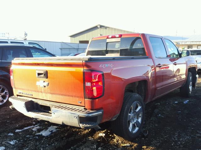 3GCUKREH1FG199191 - 2015 CHEVROLET SILVERADO ORANGE photo 4