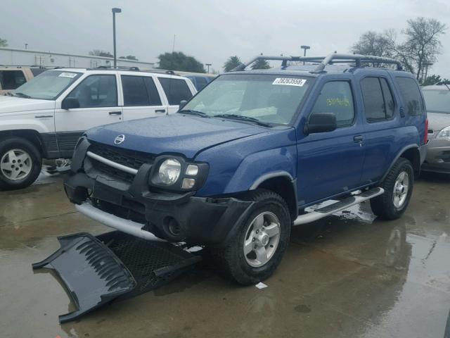 5N1ED28Y94C622449 - 2004 NISSAN XTERRA XE BLUE photo 2