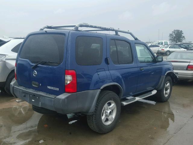 5N1ED28Y94C622449 - 2004 NISSAN XTERRA XE BLUE photo 4