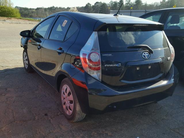 JTDKDTB34D1547276 - 2013 TOYOTA PRIUS C BLACK photo 3