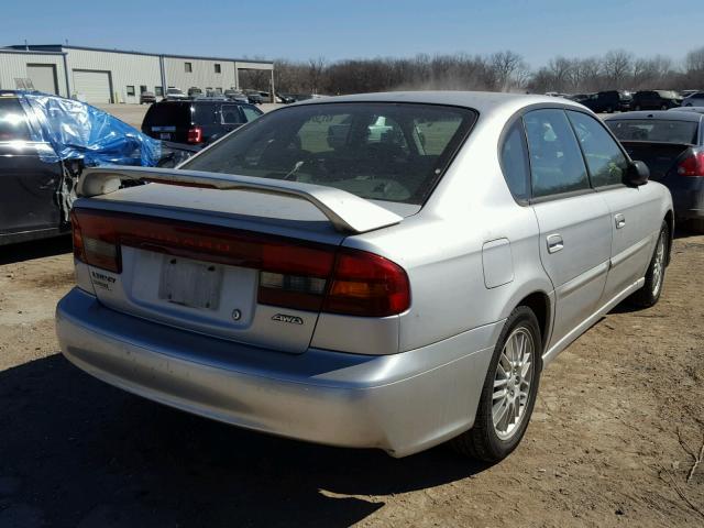 4S3BE625547211570 - 2004 SUBARU LEGACY SILVER photo 4