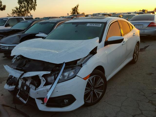 19XFC1F74GE201557 - 2016 HONDA CIVIC EXL WHITE photo 2