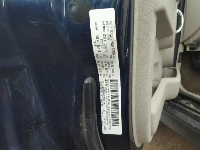 1J8HG58246C219139 - 2006 JEEP COMMANDER BLUE photo 10