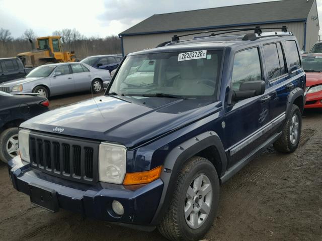 1J8HG58246C219139 - 2006 JEEP COMMANDER BLUE photo 2