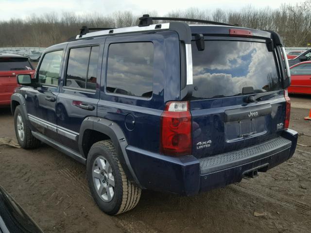 1J8HG58246C219139 - 2006 JEEP COMMANDER BLUE photo 3