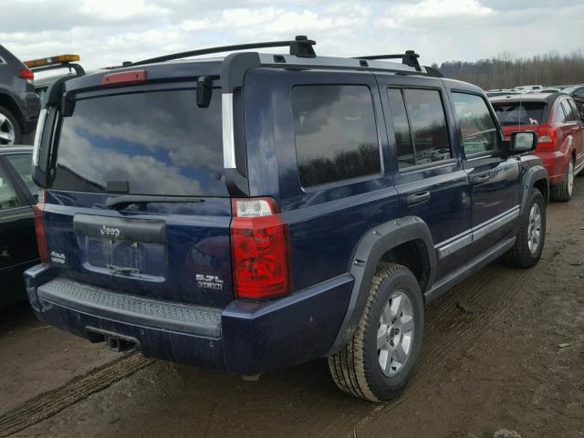 1J8HG58246C219139 - 2006 JEEP COMMANDER BLUE photo 4