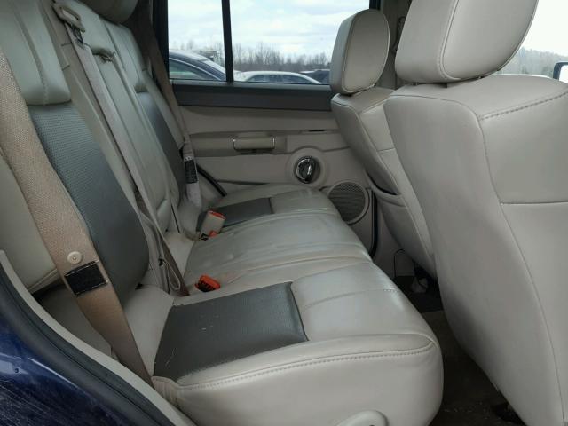 1J8HG58246C219139 - 2006 JEEP COMMANDER BLUE photo 6