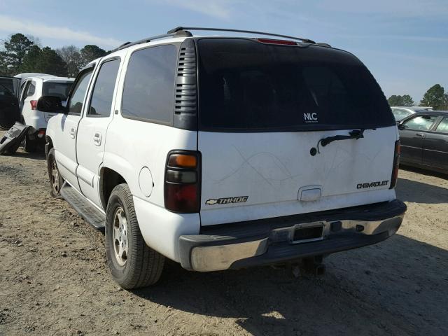 1GNEC13Z14R190378 - 2004 CHEVROLET TAHOE C150 WHITE photo 3