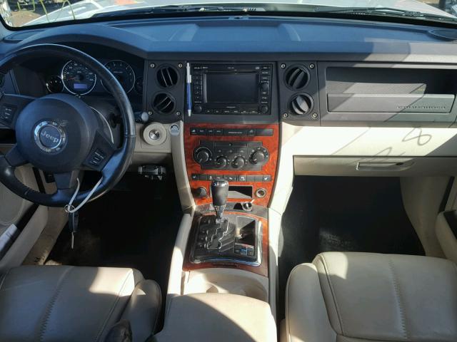 1J8HG58247C623396 - 2007 JEEP COMMANDER ვერცხლისფერი ფოტო 9