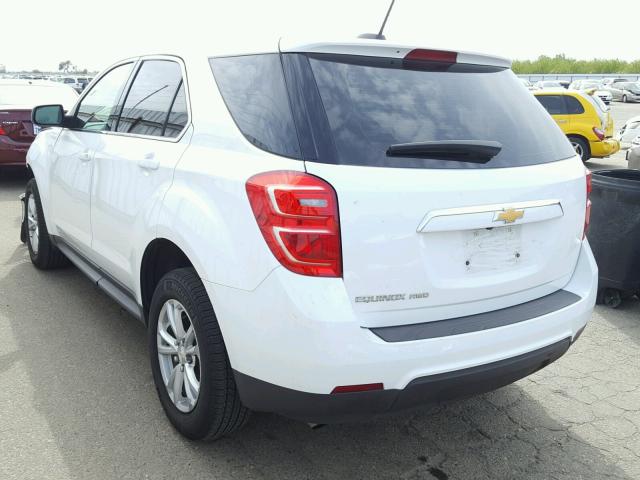 2GNFLEEK5H6172950 - 2017 CHEVROLET EQUINOX LS WHITE photo 3