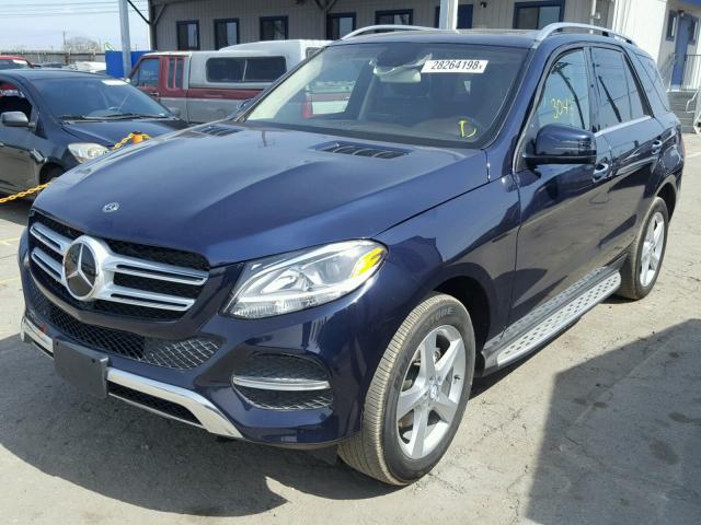 4JGDA5JB9GA668925 - 2016 MERCEDES-BENZ GLE 350 BLUE photo 2