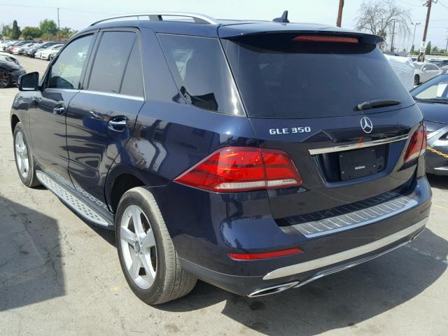 4JGDA5JB9GA668925 - 2016 MERCEDES-BENZ GLE 350 BLUE photo 3