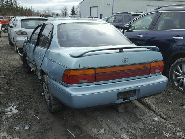 2T1AE09B9RC056435 - 1994 TOYOTA COROLLA LE BLUE photo 3