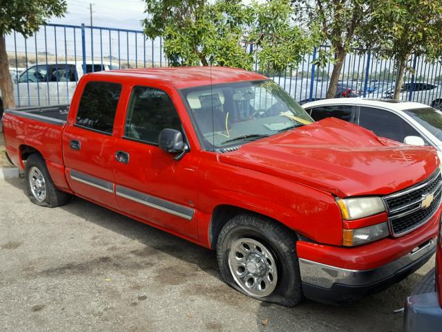 2GCEC13V761342214 - 2006 CHEVROLET SILVERADO RED photo 1