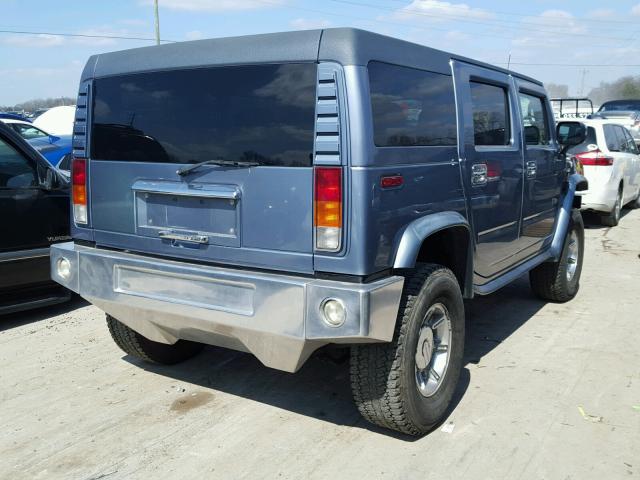 5GRGN23U13H108979 - 2003 HUMMER H2 GRAY photo 4