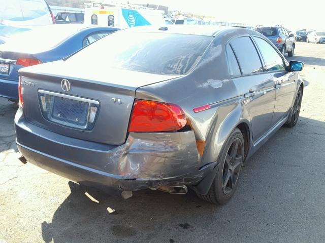 19UUA66265A015874 - 2005 ACURA TL CHARCOAL photo 4