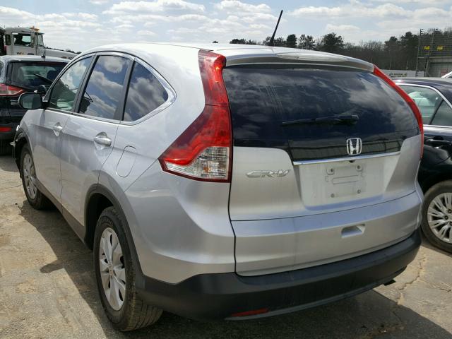 2HKRM3H53EH503948 - 2014 HONDA CR-V EX SILVER photo 3