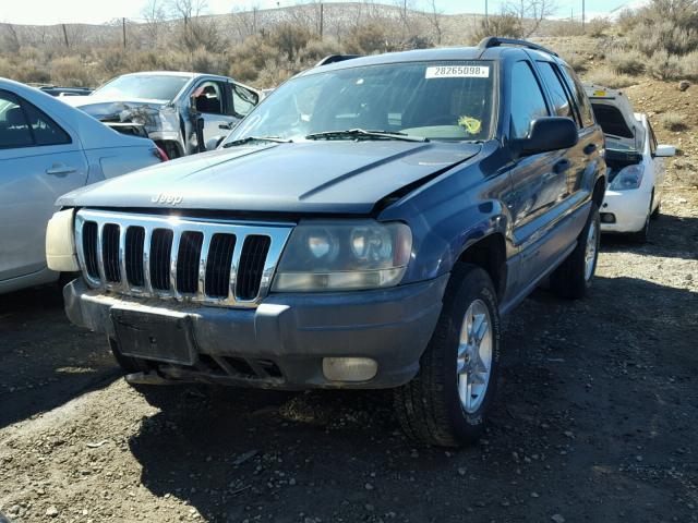 1J8GW48N33C608451 - 2003 JEEP GRAND CHER BLUE photo 2