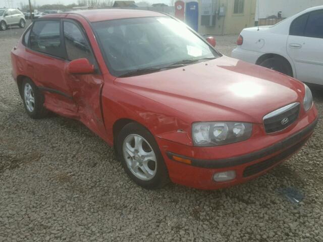 KMHDN55D32U064620 - 2002 HYUNDAI ELANTRA GL RED photo 1