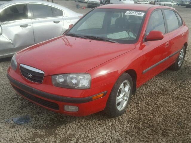 KMHDN55D32U064620 - 2002 HYUNDAI ELANTRA GL RED photo 2