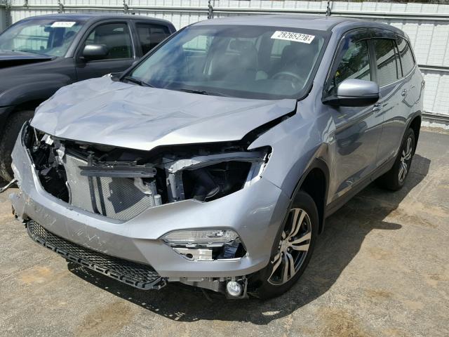 5FNYF6H73HB030080 - 2017 HONDA PILOT EXLN SILVER photo 2