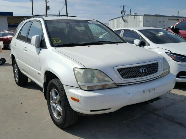 JTJGF10U620140902 - 2002 LEXUS RX 300 WHITE photo 1