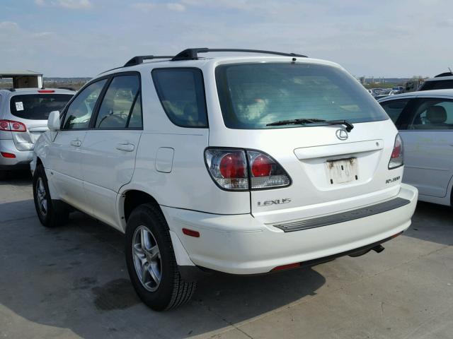 JTJGF10U620140902 - 2002 LEXUS RX 300 WHITE photo 3