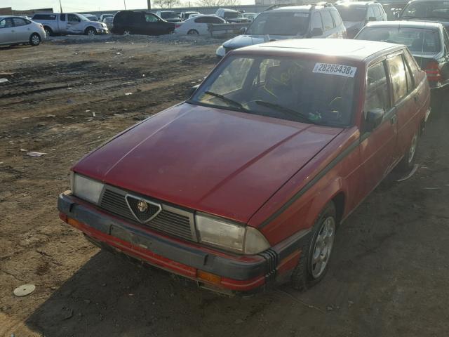 ZARDB1401J1251073 - 1988 ALFA ROMEO MILANO GOL RED photo 2