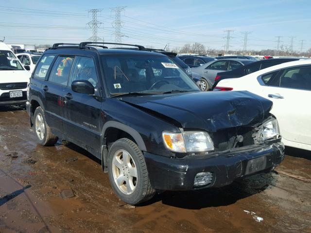 JF1SF65692H743516 - 2002 SUBARU FORESTER S BLACK photo 1