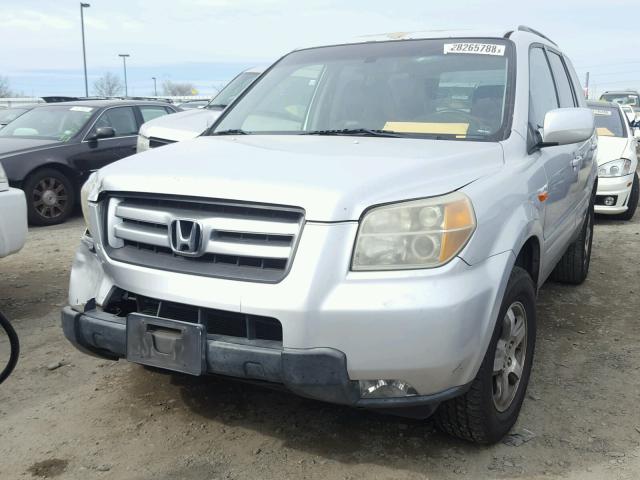 5FNYF285X6B001020 - 2006 HONDA PILOT EX SILVER photo 2