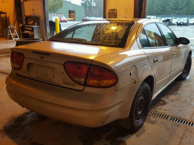 1G3NL52T71C175590 - 2001 OLDSMOBILE ALERO GL GOLD photo 4