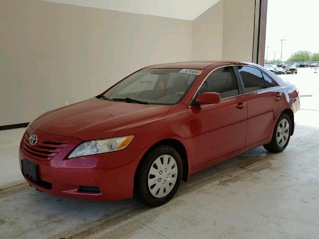 4T4BE46K08R034472 - 2008 TOYOTA CAMRY CE RED photo 2