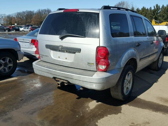 1D8HD48P57F524284 - 2007 DODGE DURANGO SL SILVER photo 4