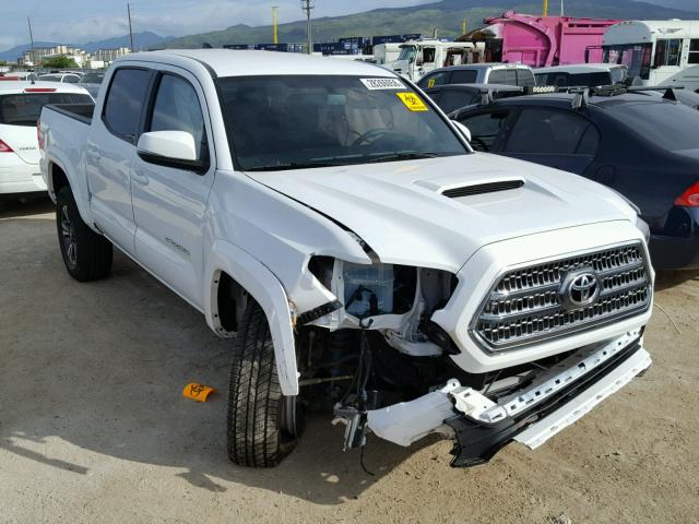 3TMAZ5CN5HM050352 - 2017 TOYOTA TACOMA DOU WHITE photo 1